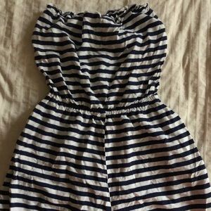 h&m striped romper